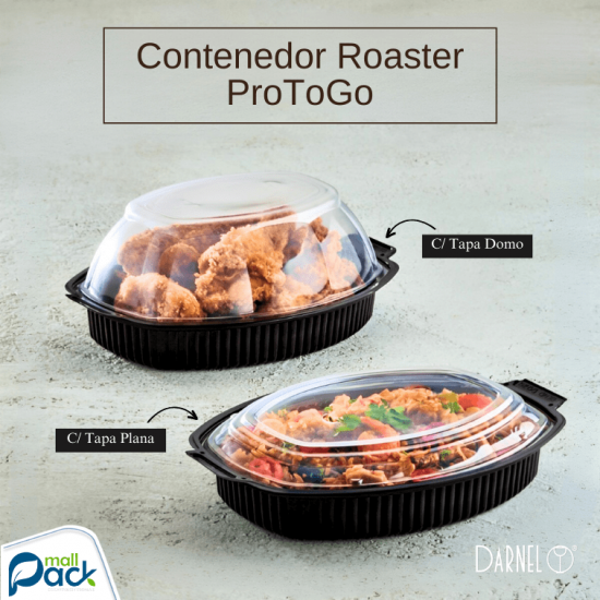 Contenedor Roaster C/Tapa Plana Contenedor Roaster C/Tapa Plana