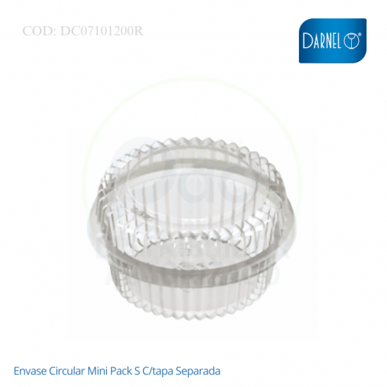 Envase Circular Mini Pack S C/tapa Separada Envase Circular Mini Pack S C/tapa Separada