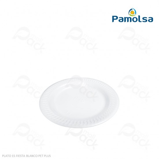 PLATO 15 FIESTA BLANCO PET PLUS